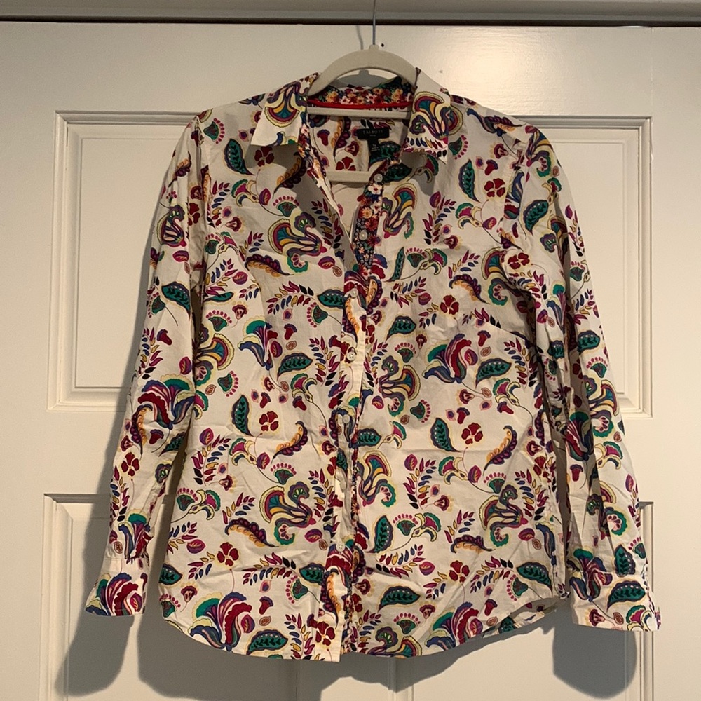 Talbots colorful floral Shirt Woman